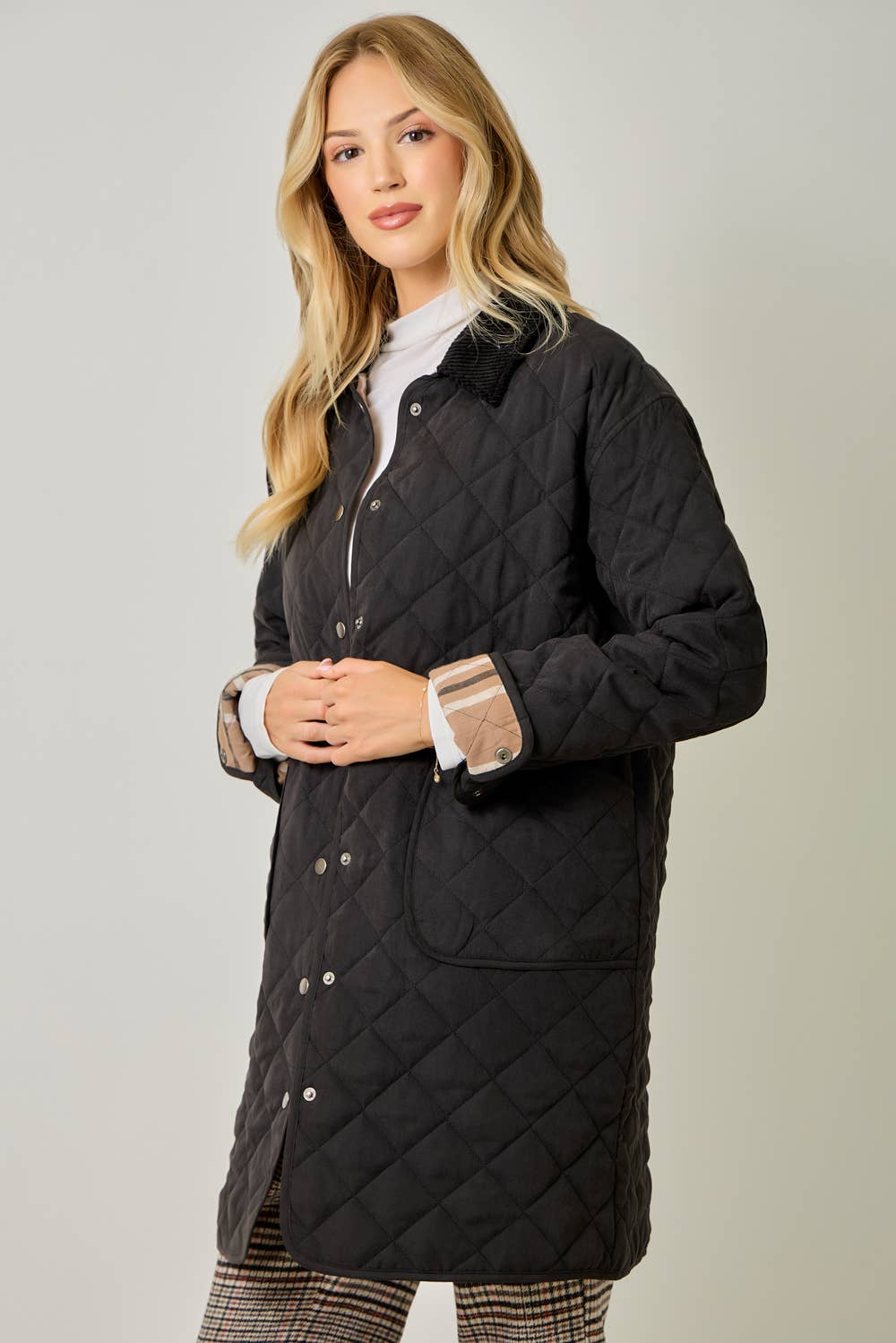 Maddie Quilted Jacket in Black