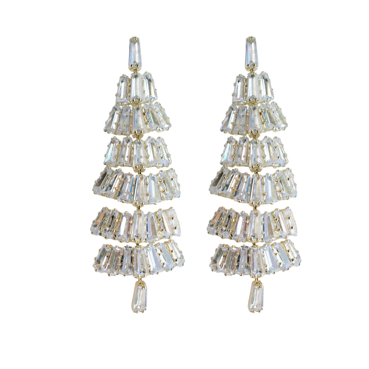 Christmas Tree Holiday Statement Earrings
