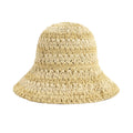 Packable Straw Hat in Taupe