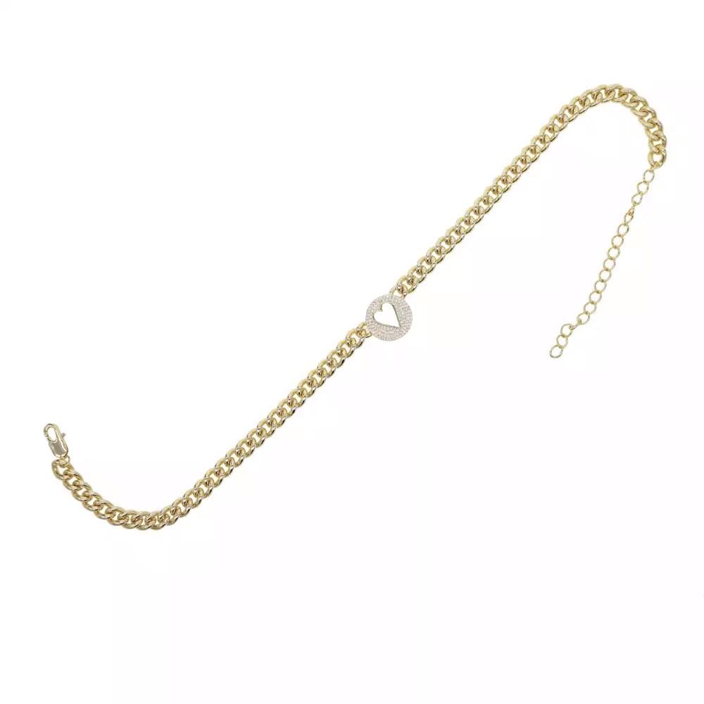Heart Pave Necklace