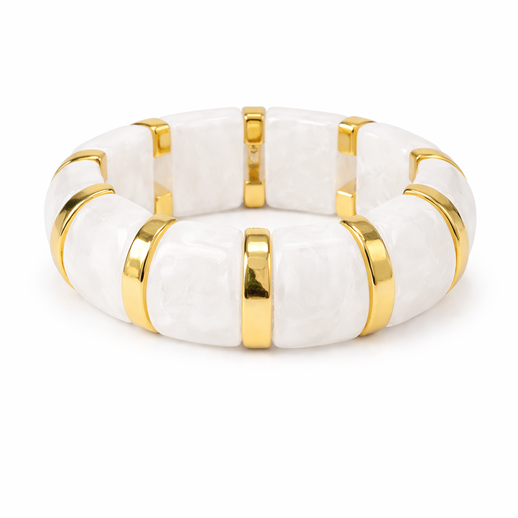 Veronica Bangle in White