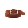 Coco Belt in Caramel Suede