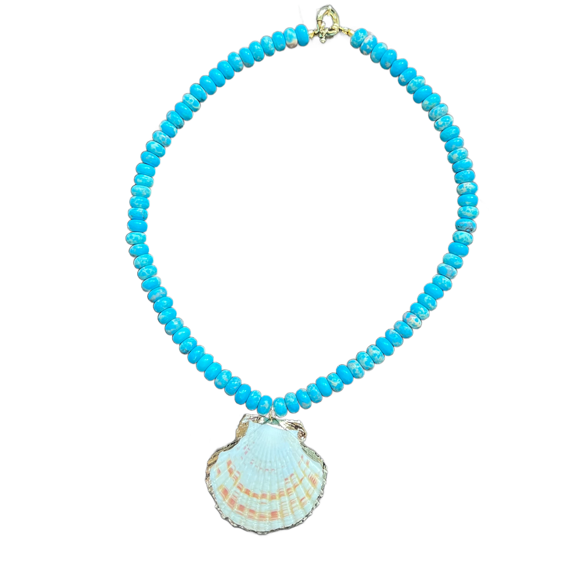 Shell Candy Necklace in Turquoise