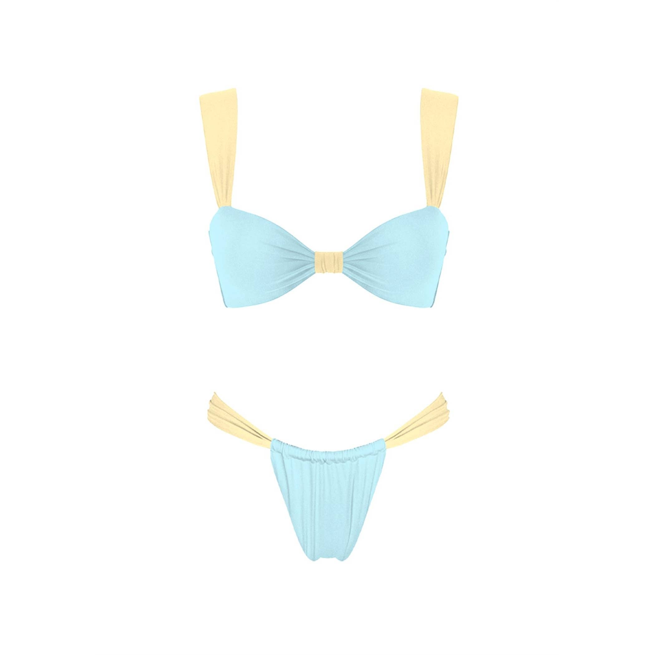 Lauren Bikini Set in Blue and Yellow