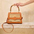 Main Street  Handbag with Bamboo Handle