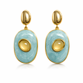 Becks Light Blue Drop Earring