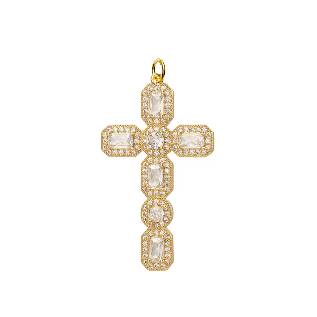 Sparkly Cross Charm
