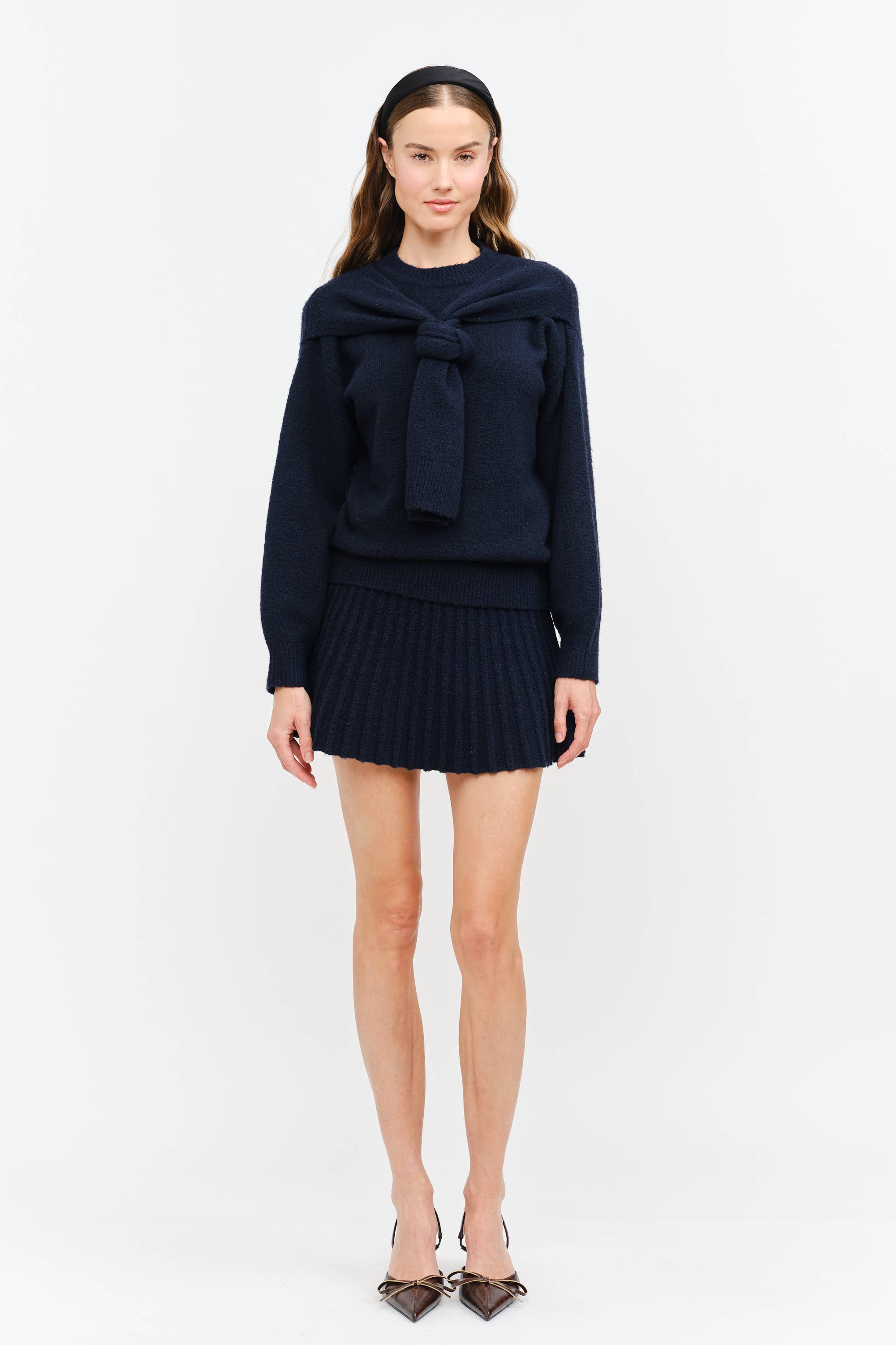 Annie Navy Sweater