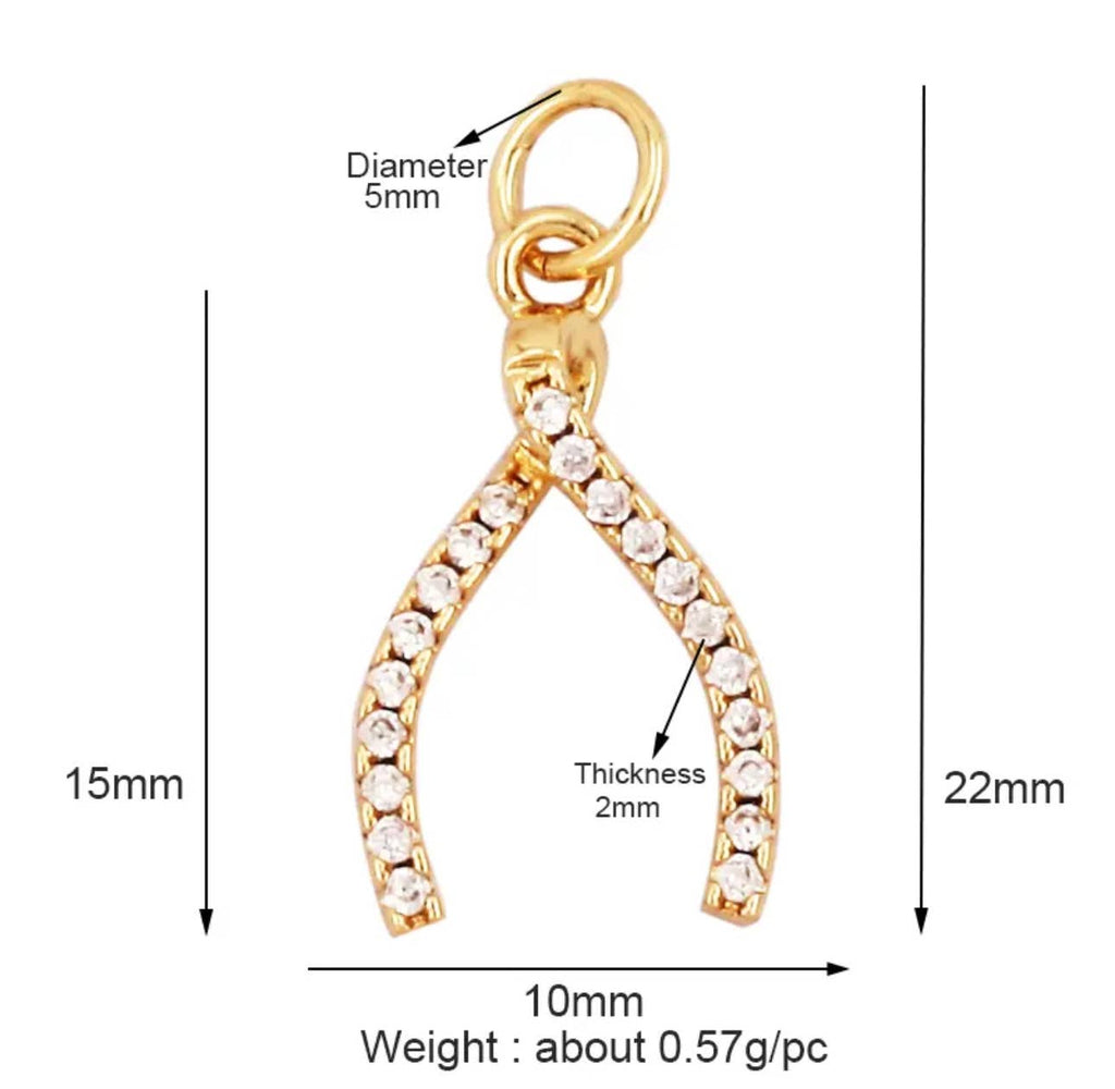 Wishbone Charm