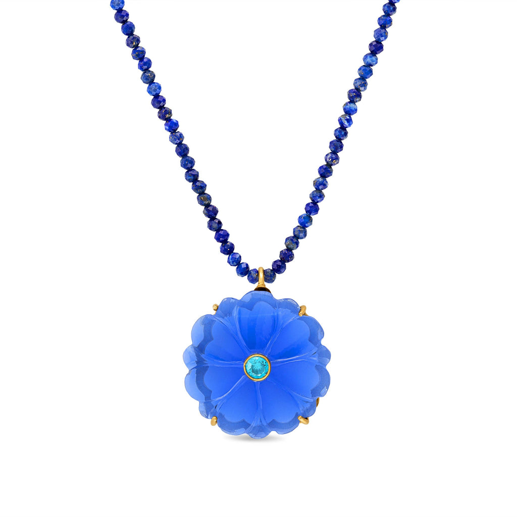 Magnolia Necklace in Indigo