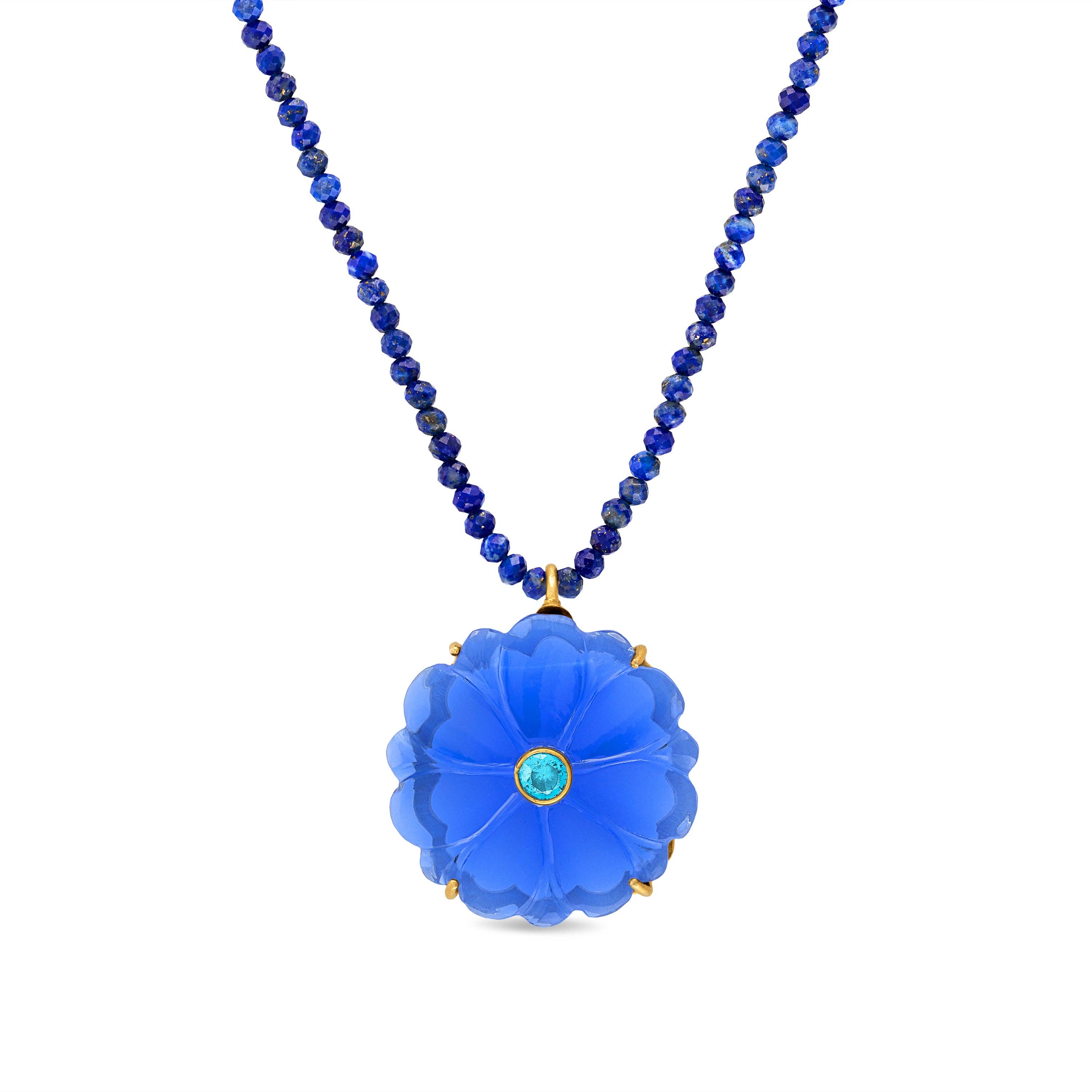 Magnolia Necklace in Indigo