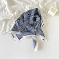 MJW Satin Scarf in Blue