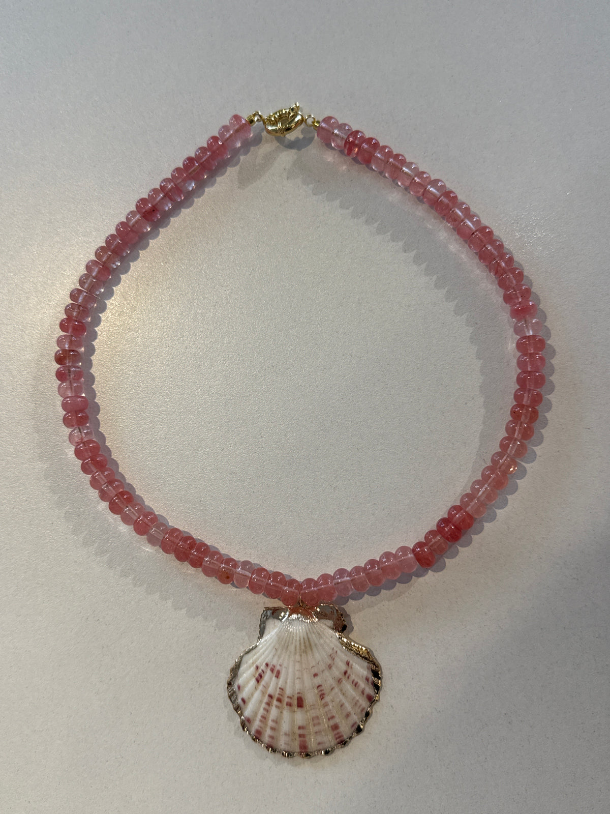 Shell Candy Necklace Watermelon Pink