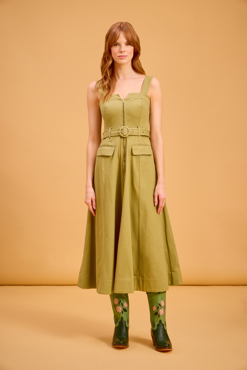 Foster Dress, Olive