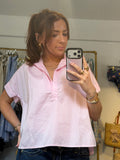 Cali Dreaming Motley Top in Shell Pink