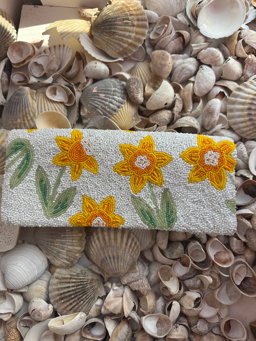 50th Daffy Beaded Clutch