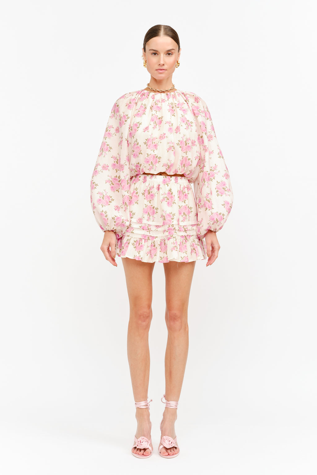 Carly Top in Pink Floral