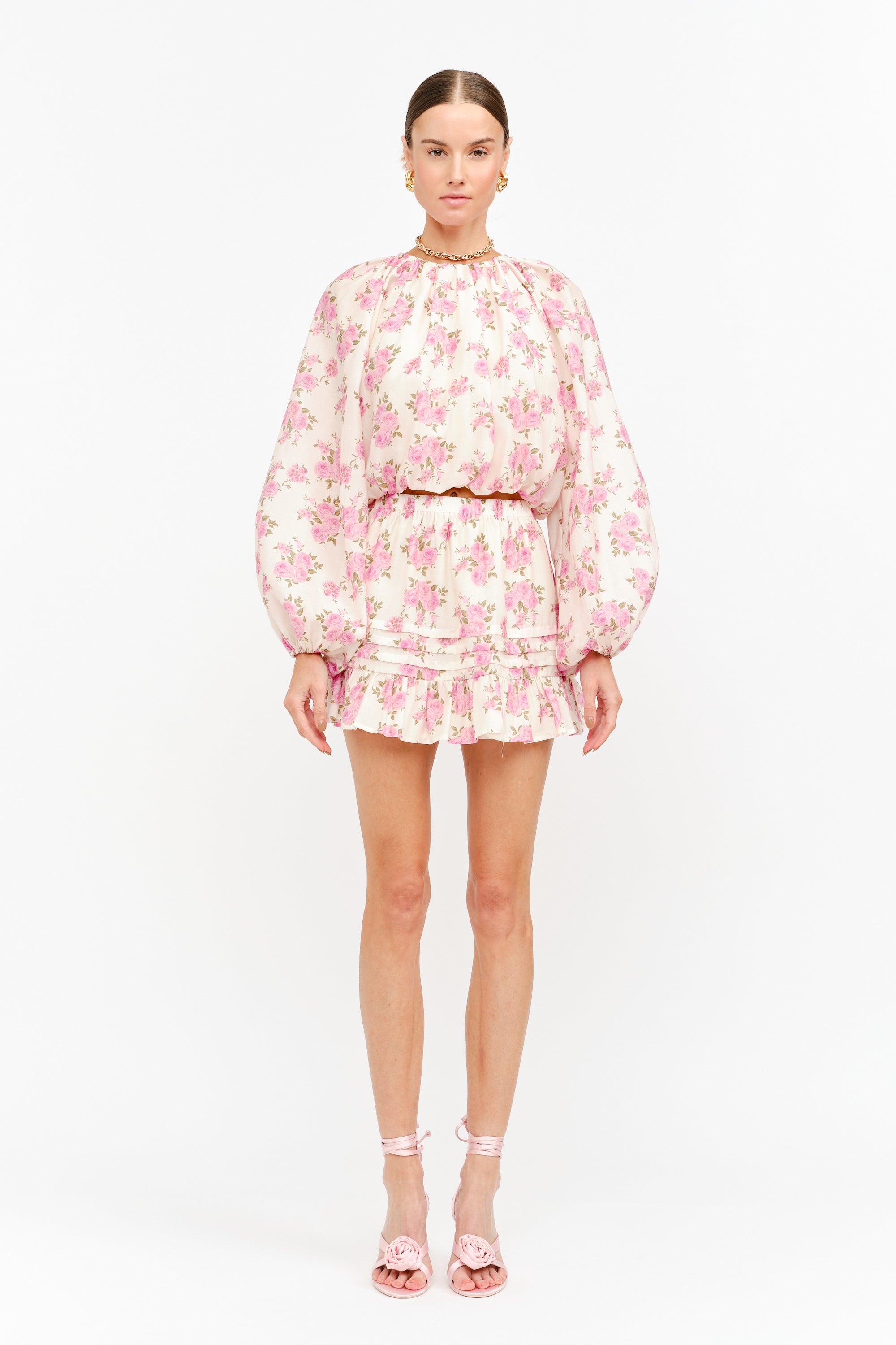Carly Top in Pink Floral