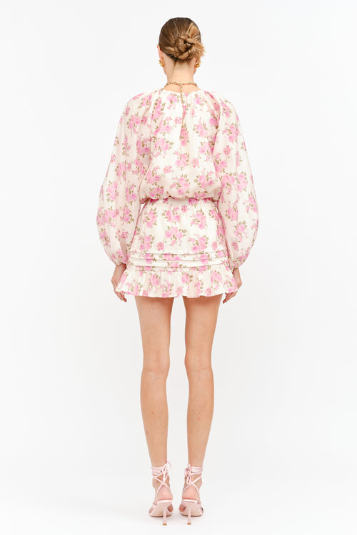 Carly Top in Pink Floral