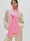 White + Warren Cashmere Travel Wrap in Pink Buds