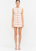 Ann Dress Pink and White Striped