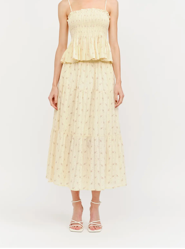Kennedy Skirt in Butter Yellow