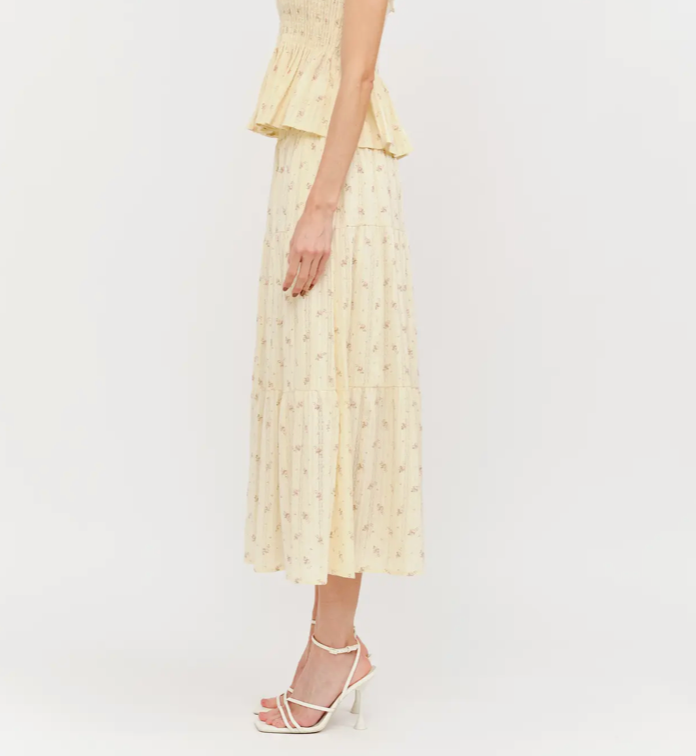 Kennedy Skirt in Butter Yellow