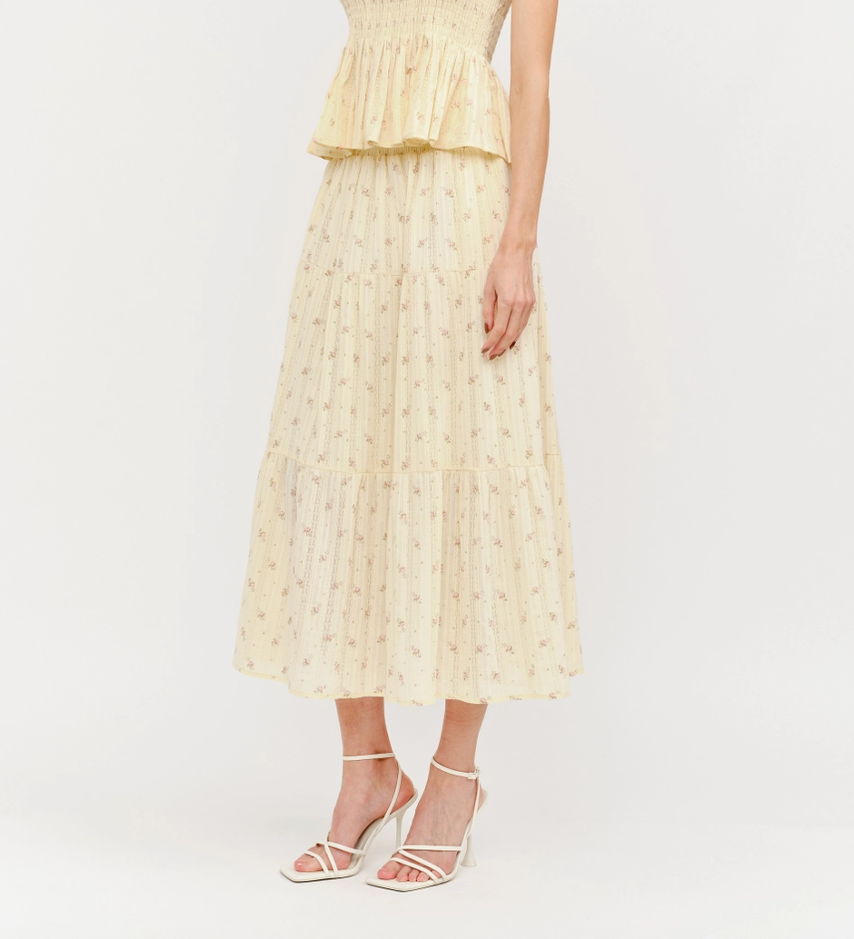 Kennedy Skirt in Butter Yellow