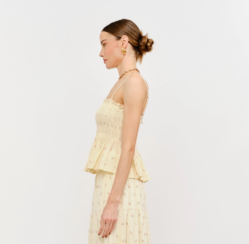 Kennedy Top in Butter Yellow