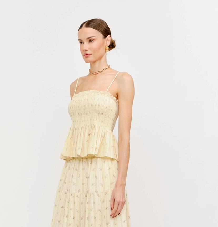 Kennedy Top in Butter Yellow
