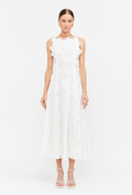 Meme Dress in White Eyelet