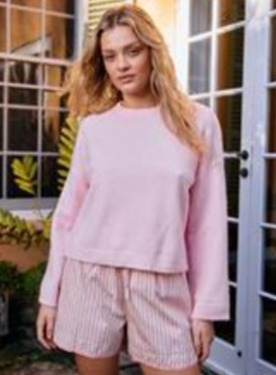 Claire Sweater in Light Pink