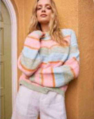 Betty Sweater in Sunset Stripe