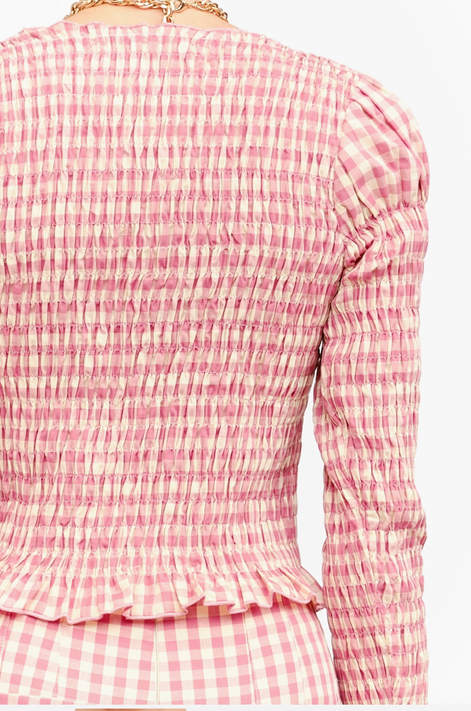 Gracie Gingham Top in Pink