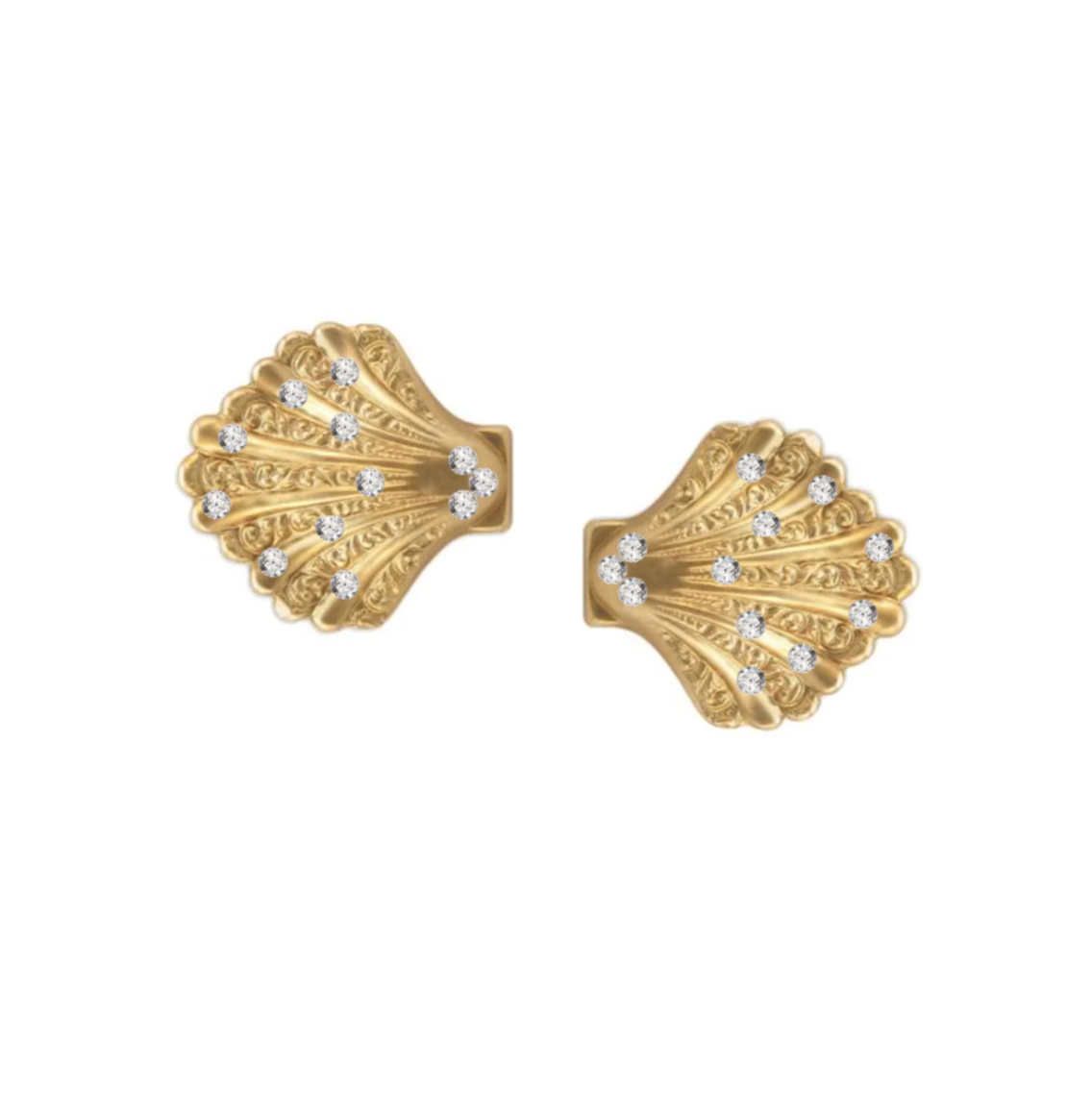 The Pink Reef Vintage Shell Earrings