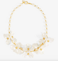 Mary Floral Pearl Strand Necklace