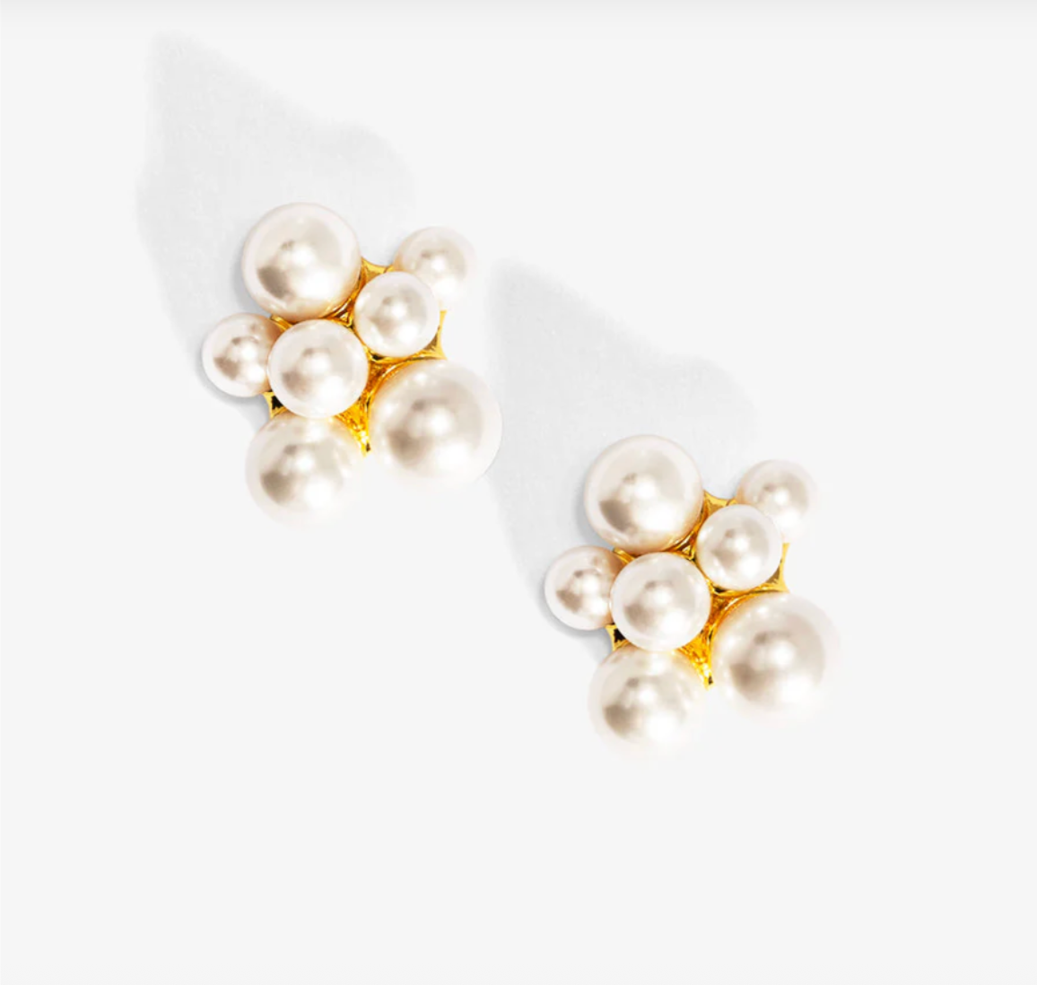 Emma Pearl Cluster Stud Earrings