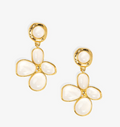 Meme Mother Of Pearl Floral Drop Earrings