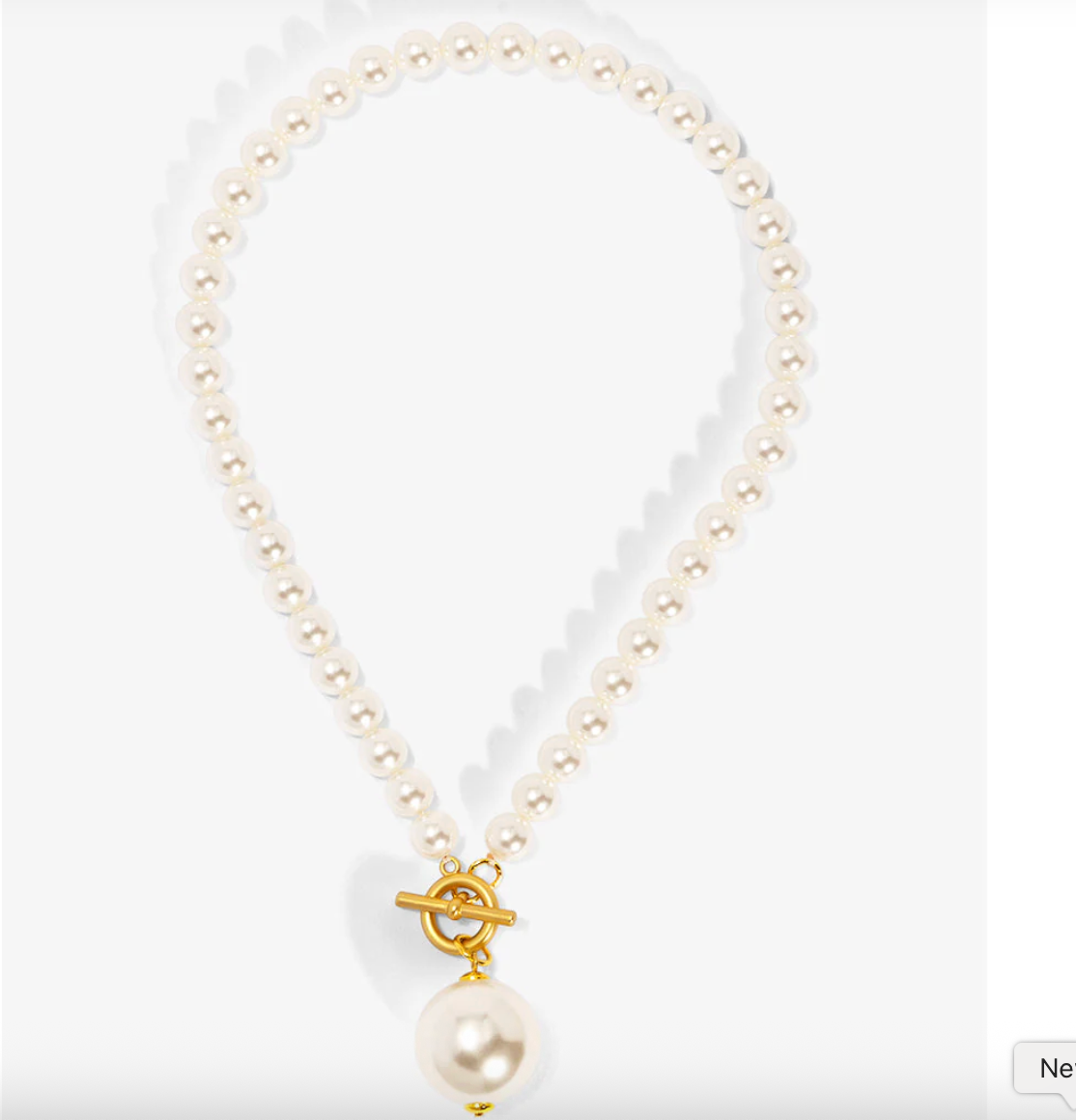 Pearl Pendant Collar Necklace