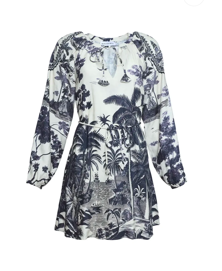 Hunter Bell Lisette Dress in Bermuda Toile