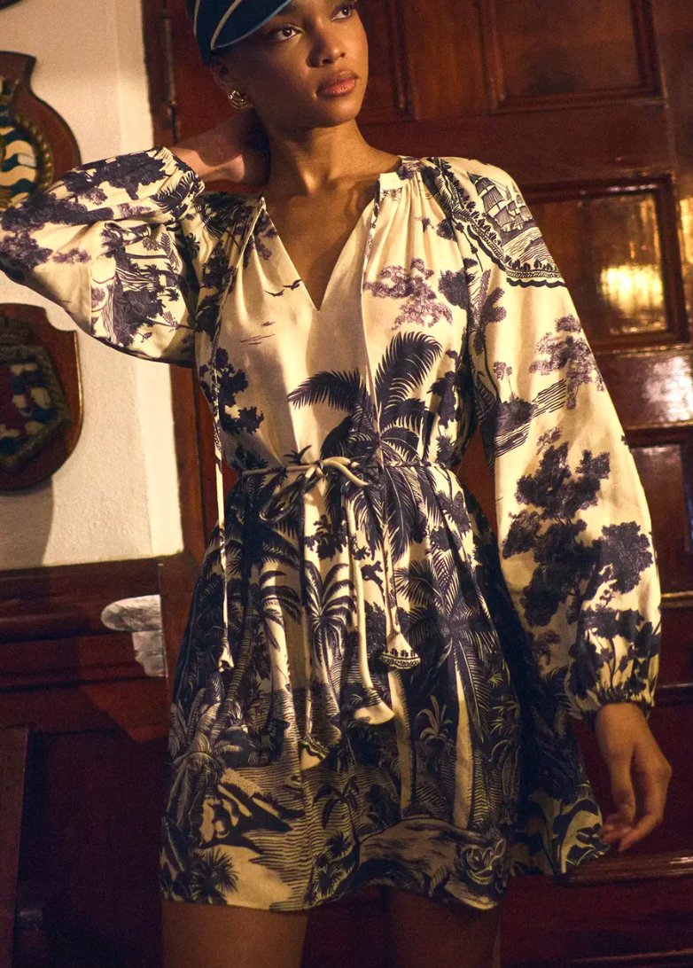 Hunter Bell Lisette Dress in Bermuda Toile