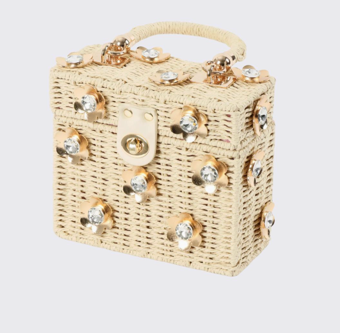 Daisy Bag in Natural with Sparkle