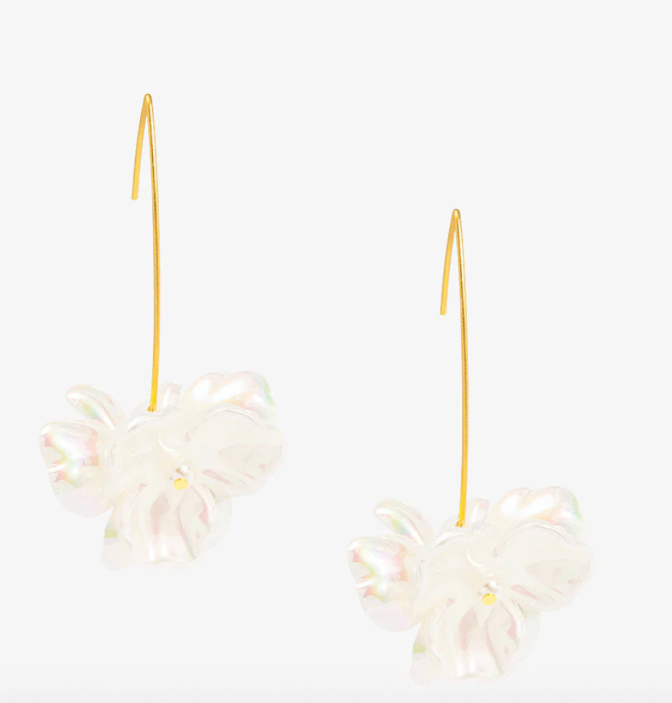Pearl Bloom Drop Earrings