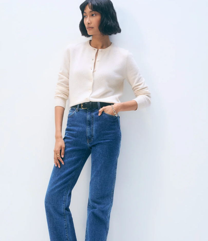 White + Warren Cashmere Crewneck in Soft White