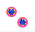Sconset Studs in Pink & Blue