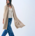 White + Warren Cashmere Travel Wrap in Muted Camel