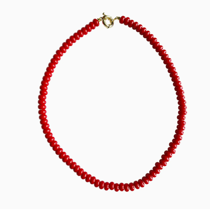 Red Candy Stone Necklace