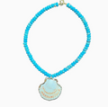 Shell Candy Necklace in Turquoise Howlight