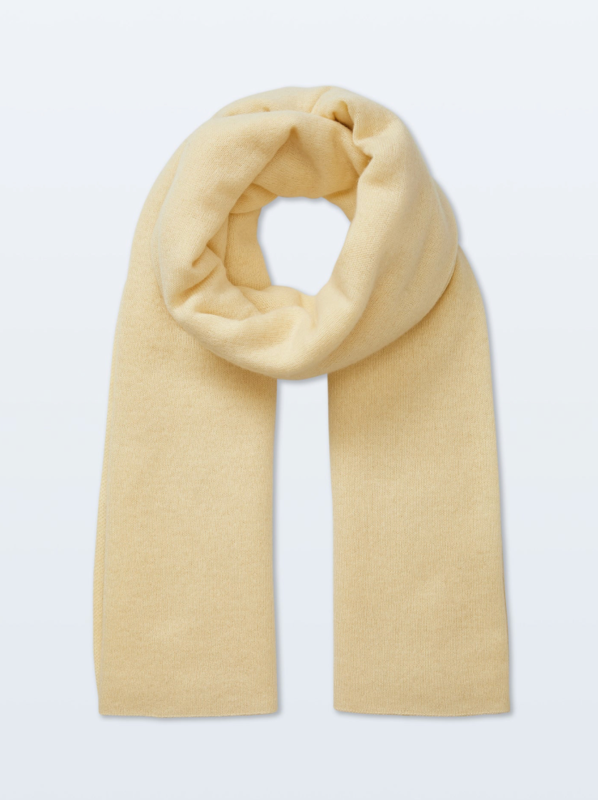White + Warren Cashmere Travel Wrap in Lemonade Yellow