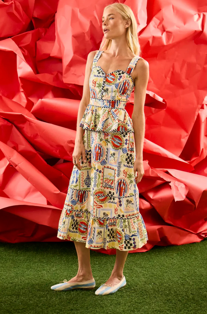 Hunter Bell Lacey Dress in Coastal Conversations